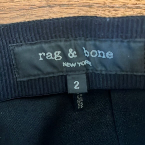 Rag and Bone Stretch Zipper at Back Black Size 2 - Picture 8 of 12